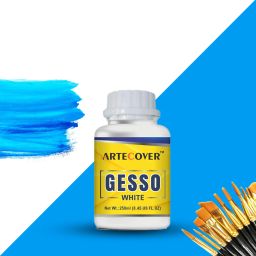 GESSO WHITE (250 ml) Acrylic, Medium Texture, White Gesso for Canvas, Oil Painting, Paint Formulations, Panels, Portraits-image-38