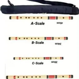 Set of G-Scale, A-Scale, C-Scale & B-Scale Bamboo Flute With Bag Bamboo Flute Bamboo Flute-7