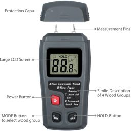 buychoice HP-883C Pin-Type Digital Moisture Measurer image 4