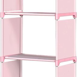 Plastic 4 Shelf Book Organizer Plastic Open Book Shelf-19