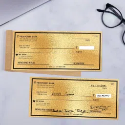 Golden Abundance Cheque Book – Law of Attraction Money Manifestation Checks for 1-Part Vision Board, Wealth Affirmations, Prosperity Goals, and Abundance Planning-image-82