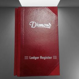 Ladger Register - Register Size - 33.5 x 21 cm Ledger Paper - Half Canvas Bound with Rexine Cover (390 Pages) 1-Part Record Keeping Books-image-71