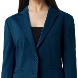 Women Solid Single Breasted Casual Blazer-image-25