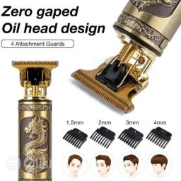UZAN Professional T99 Maxtop Golden trimmer ,clipper shaver ,Beard Hair Trimmer M2 Fully Waterproof Grooming Kit 90 minRuntime 4 Length Settings-image-35