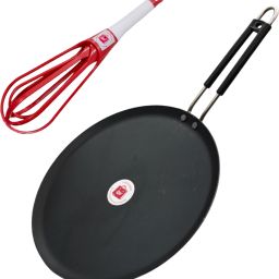 Induction Base Insulated Handle And Foldable Plastic Whisker Tawa 25 cm diameter-image-17
