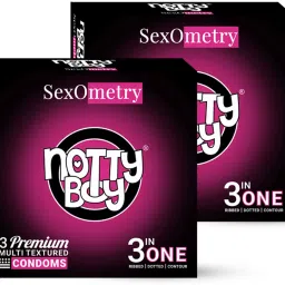 3 in One Ribbed and Dotted Condom-18