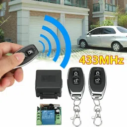 roboway 433Mhz Wireless Remote Control DC12V 1CH Relay Receiver 1 Module With 2 Remote Electronic Components Electronic Hobby Kit image 2
