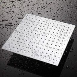 curovit SUTTON 8" x 8" Stainless Steel Slim Square Overhead Rain Shower without Arm Fixed Mount image 4