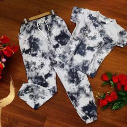 Women Night Suit Set Black Ombre/Dyed-image-19