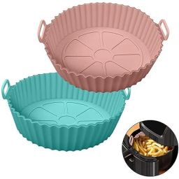 Silicone Pot Mat For Roasting Air Fryer Liner Microwave Round Tray Airfryer Tray-image-42