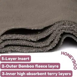 honey boo Free Size Washable & Reusable Cloth Diaper With 1 Absorbent Soaker Pad (3M-3Y) image 4