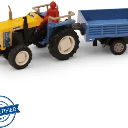 Tractor with Blue Trolley-27