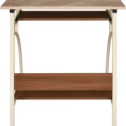 nilkamal Alwin Computer Table|Engineered Wood| Keyboard Drawer|CPU Shelf|Ivory/Walnut Engineered Wood Computer Desk image 4