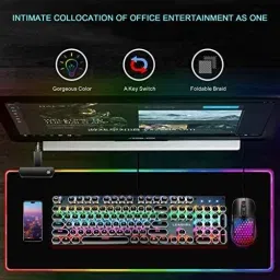 Sarang Extra Large RGB Gaming Mouse Pad, Large Mouse Pad,Led and Big Mouse mat Mousepad image 5