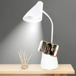 Plastic Study Lamp Rechargeable Led Desk Lamp With Pen Holder,Usb Charging Table Lamp-12