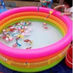 Set (IND*80) Inflatable Pool With Free Pump Multicolor Inflatable Swimming Pool-18