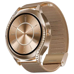 boAt Enigma Gem Smartwatch with Bluetooth Calling (30.2mm AMOLED Display, IP67 Water Resistant, Rose Gold Strap)-picture-1