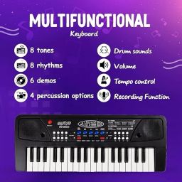 star venture 37 key piano keyboard toy with mic and dc power option recording for boys 37 key piano keyboard toy with mic and dc power option recording for boys Analog Portable Keyboard image 2