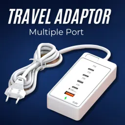 Drumstone Fast Charger with 4 Type-C and USB Port Multi-Device Charges - 15 Years Warranty image 4