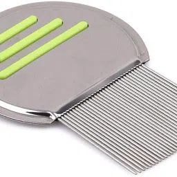 GREEN Premium Lice Comb With Steel Teeth removes Lice & Nits NIT Free Hair-image-0