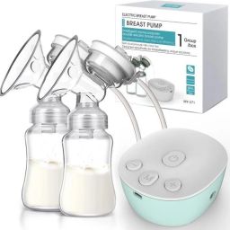 Double Electric Breast Pump Pain Free Strong Suction 150 ML Each Cup - Electric-image-5