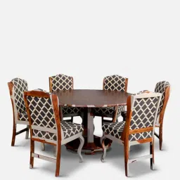 fabuliv Loft Sheesham Wood 6 Seater Dining Set in Multi Colour-picture-16