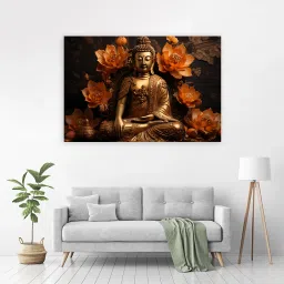 91 cm Gautam Lord Buddha Aesthetic Meditating (Posters-36Inch X 24Inch) Self Adhesive Sticker-14