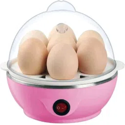 7 Egg Boiler Steamer Heavy Cooker/ Egg Boiler Machine Egg Boiler Solid Mini Electric 7 Egg Poacher Steamer Cooker Boiler Fryer For Egg 10 Egg Cooker (Multicolor, 7 Eggs) Egg Cooker-image-0