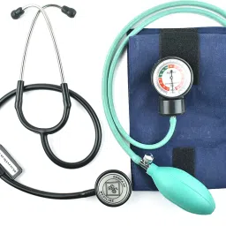 Dishan Analog Dial Type Sphygmomanometer Systolic and Diastolic Pressure Reading with Dx Stethoscope, Bp Monitor-10