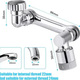 simestich 1080° Swivel Faucet Aerator Rotatable Multi-Functional Extension Faucet Handle image 4