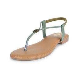 Luxyfeel Embellished T-Strap Flats With Backstrap image 5