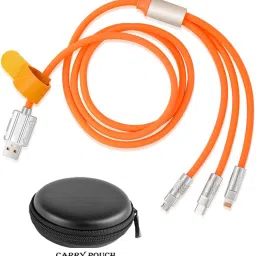 POZUB Mobile Fast Cable Type c Retractable USB Cable 120W 3in1 Data Cable+Carry Pouch Charging Pad-image-27