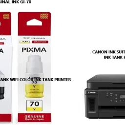 Pixma CANON ORIGINAL INK FOR G6070 MEGA TANK WIFI COLOR Ink Tank printer Black & Yellow Ink Bottle-image-54