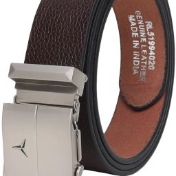 Men Formal Brown Genuine Leather Belt-image-96