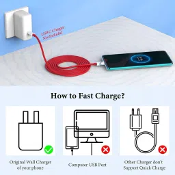CEDO Type C 2 A 1 m Warp Charge Type-C 65WT Data Cable Compatible One Plus 8T/9/9pro/9/nord 2/9r Red image 3