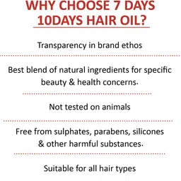 7 DAYS 4-Pcs 10-Days Hair Oil with Aloevera & Onion - 100 ml each image 4