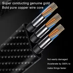 sparcx 4-in-1 Cable 10 A 1.2 m TPE Material 4-in-1 Charging Cable | USB-A & USB-C to Type-C/Lightning | 65W PD | 27W Lightning | 480Mbps Data Sync | Multi Charging Cable image 4