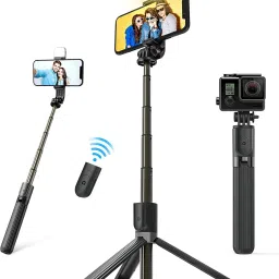 KAELAN Blutooth Selfie Stick With Flash Black Bluetooth Selfie Stick-14