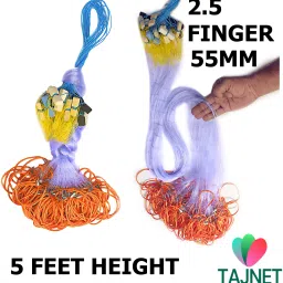 2.5 FINGER GILLNET 5FEET HEIGHT 55MM UPPER 50 FEET LENGTH DOWN 100 FEET Fishing Net-16