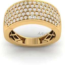 Unique Men's Diamond Engagement Ring Silver Ring-image-49