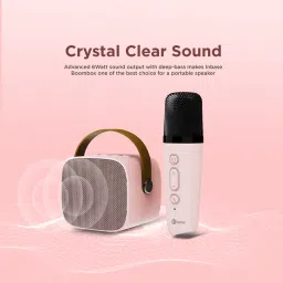 Inbase Bluetooth Speaker with Wireless Karaoke Mic, 5 Hrs Playtime, Portable 6 W Bluetooth Speaker image 4