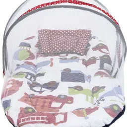 Transportation Multi Color Mattress With Net Single Crib-picture-21
