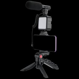 Croma Vlogging Kit for Camera and Mobile With Remote (Easy to Assemble, Black)-14