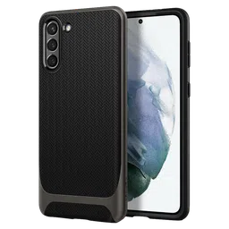 spigen Neo Hybrid TPU & PC Back Case For Galaxy S21 (Compatible With Wireless Charging, ACS02427, Gunmetal)-image-78