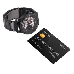 Fossil Men Charcoal Skeleton Dial & Black Bracelet Style Straps Analogue Watch BQ2271 image 2