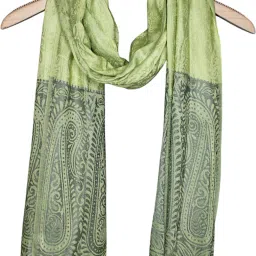 Self Design Viscose Women Light Green Fancy Scarf, Scarf, Stole-image-32