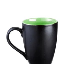 Arrabi Black & Multicoloured Solid Ceramic Matte Mugs Set of Cups and Mugs image 3