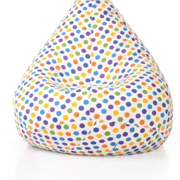 XXL Classic Cotton Canvas Printed Teardrop Bean BagWith Bean Filling-image-58