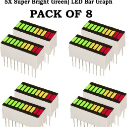 PACK OF 8 10 Segment LED Bar Graph Display Electronic Components Electronic Hobby Kit-picture-17