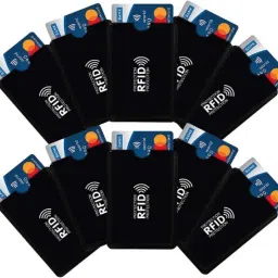 Credit Debit Card Cover,Blocking Card, Black Aluminium Foil Card Sleeves Access Control-15